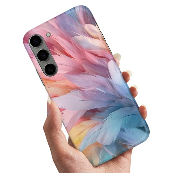 Samsung Galaxy S23 - Deksel/Mobildeksel Feathers