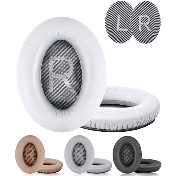 Korvatyynyt Bose QuietComfort - QC35/QC25/QC15/AE2 Kuulokkeisiin White Vit