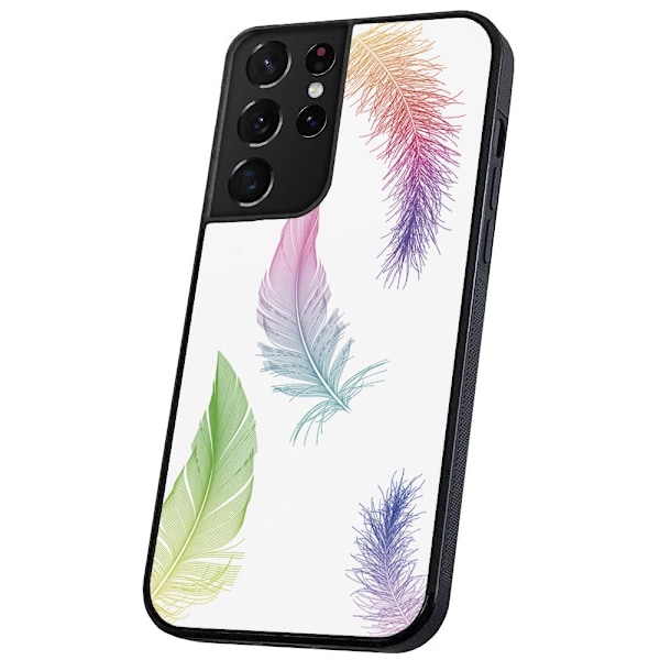 Samsung Galaxy S21 Ultra - Skal/Mobilskal Fjädrar