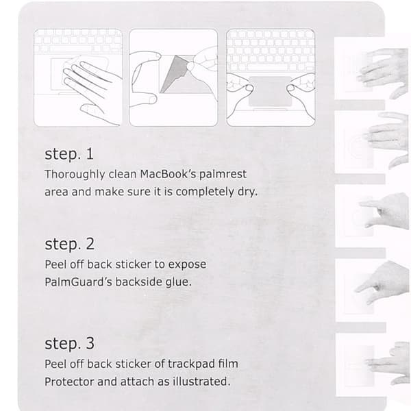 2-Pak-Touchpad Beskyttelse for MacBook Air 13.3-Verner mot Riper