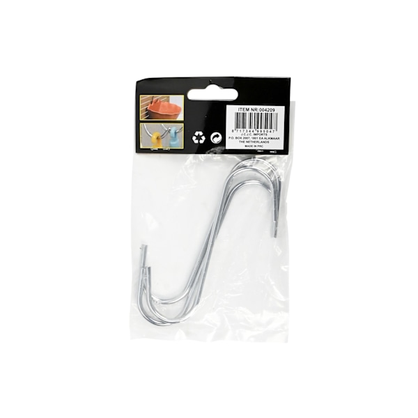 S-krok 100 mm 3-pack krom