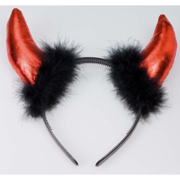 Devil's Horn / Horn with Diadem- Devil - Halloween & Masquerade Red one size