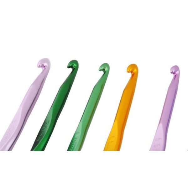 12 kpl - Virkkuukoukut neulomiseen ja virkkaukseen - Useita kokoja Multicolor