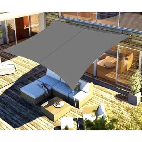 Solsegel med UV-Skydd för Uteplats – 2x3 m grå