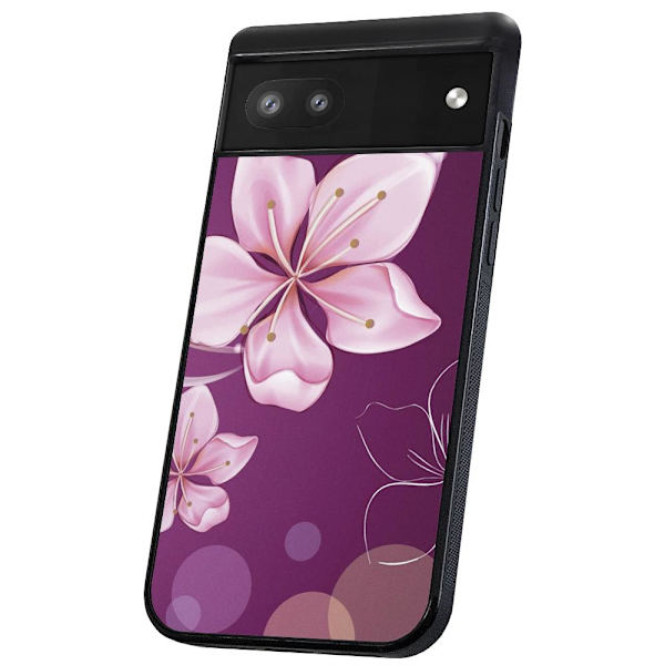 Google Pixel 6 - Skal/Mobilskal Vit Blomma