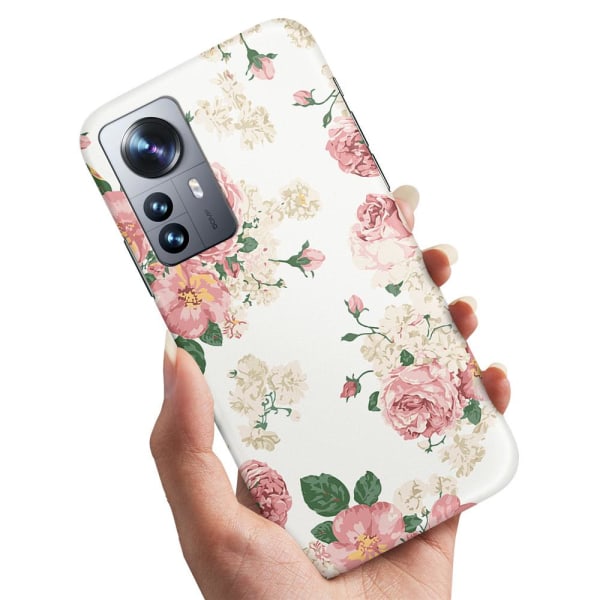 Xiaomi 12 Pro - Cover/Mobilcover Retro Blomster Multicolor