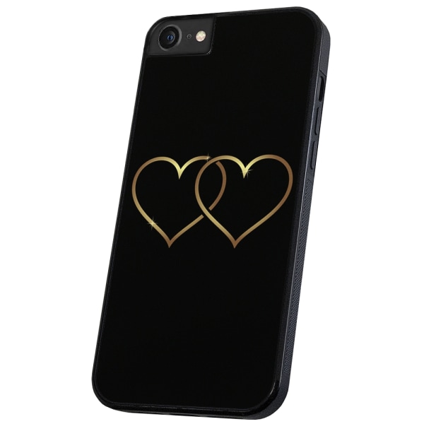 iPhone 6/7/8 Plus - Deksel/Mobildeksel Double Hearts