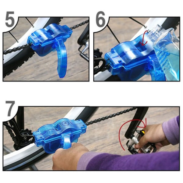 Cykelkæderens / Chain Cleaner til Cykel Blue