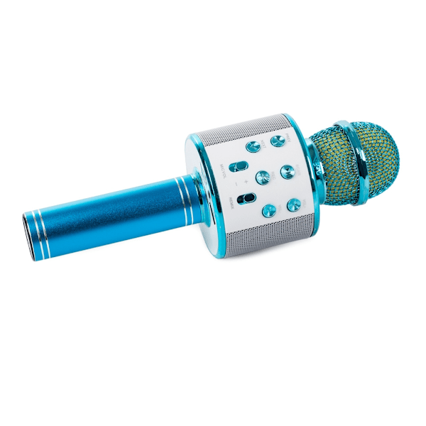 Karaokemikrofon med Højttaler / Karaoke Mikrofon – Bluetooth Blue