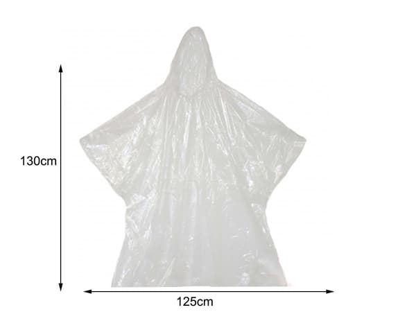 Mackintosh fickponcho stor Transparent