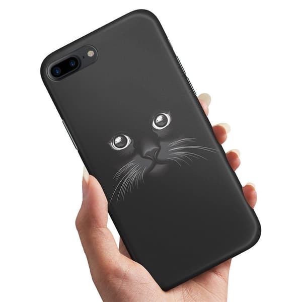Deksel / Mobildeksel til iPhone 7 / 8 Plus - Svart Katt