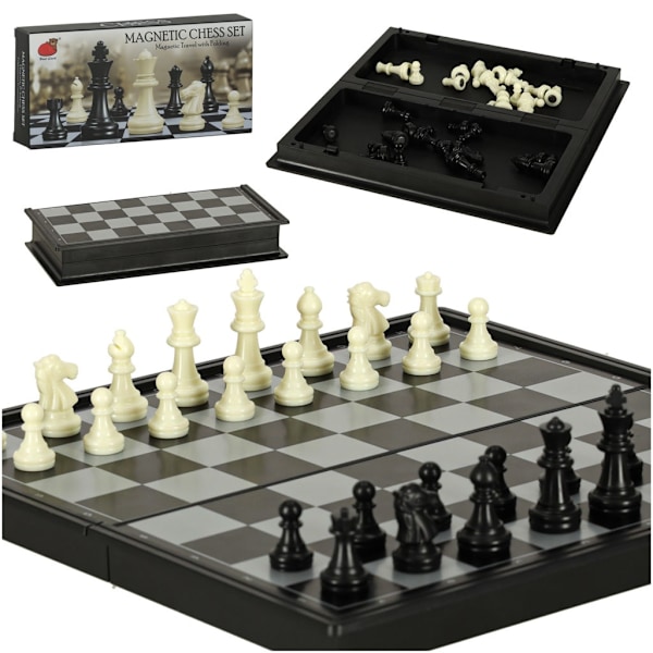 Magnetisk schackpjäs pusselspel