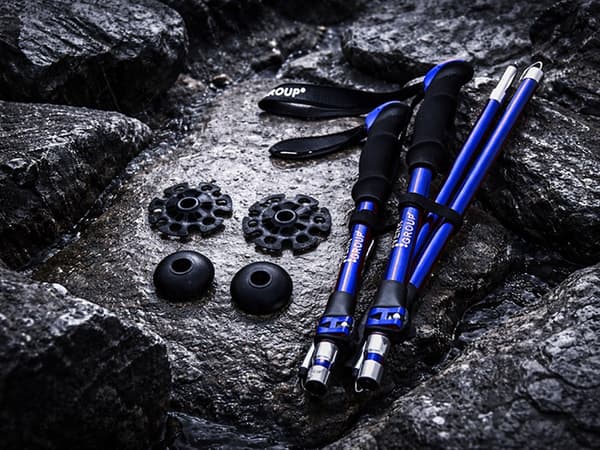 Gåstavar nordic walking set Blue