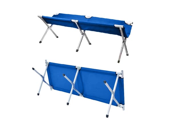 Hopfällbar Campingsäng - 110kg Blå