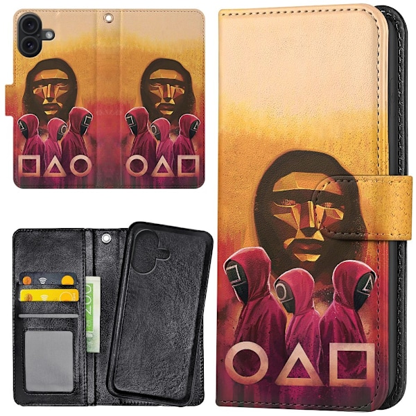 iPhone 16 Plus - Plånboksfodral/Skal Squid Game