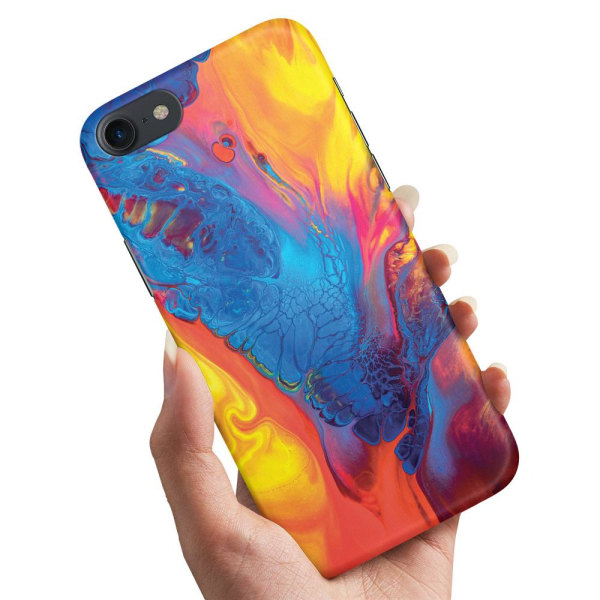 iPhone 7/8/SE - Cover/Mobilcover Marmor Multicolor