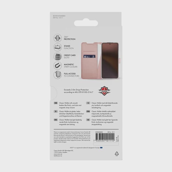 X2O Classic Wallet Plånboksfodral Honor Magic8 Lite Rose Gold