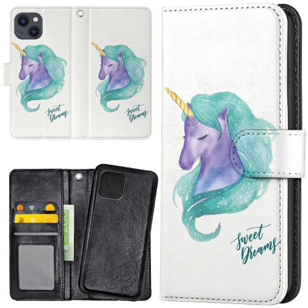iPhone 13 - Lommebok Deksel Sweet Dreams Pony Multicolor