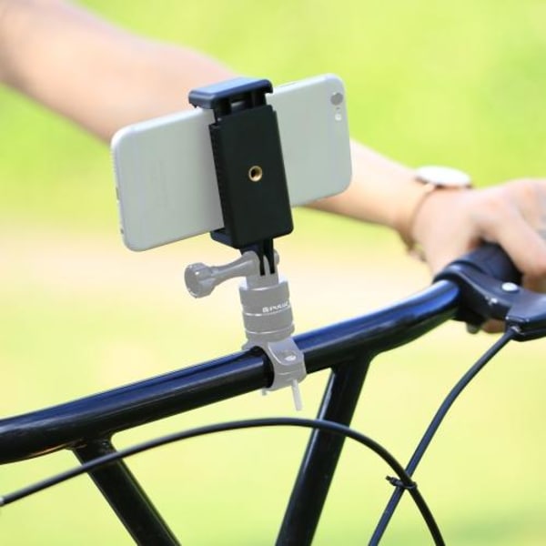 Mobilhållare för Tripod/Selfiepinne - Universal Svart