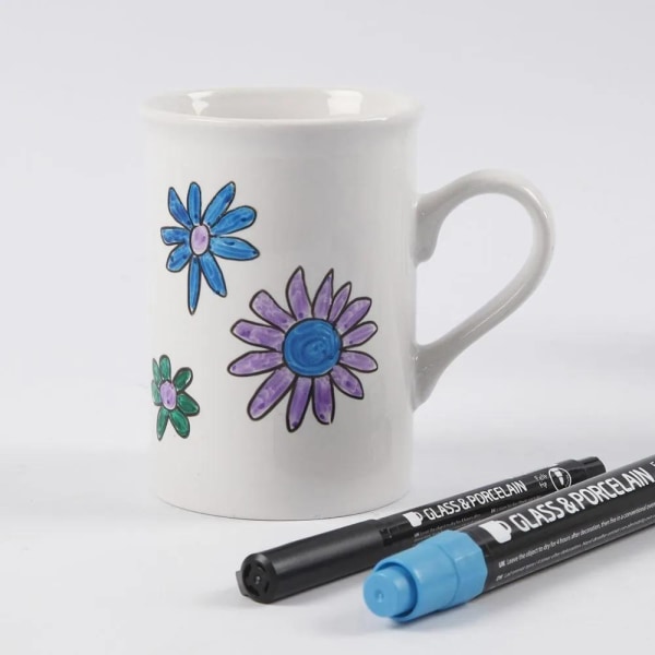 Porslin- & Glaspenna - Välj färg! Black Svart (2-4 mm)