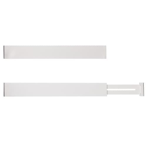 Justerbar Avdelare för Låda - 42-56 cm Vit - 12-Pack