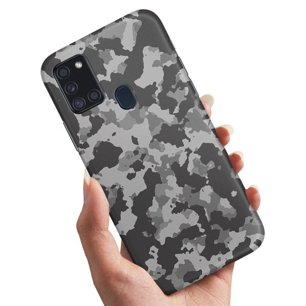 Samsung Galaxy A21s - Skal/Mobilskal Kamouflage