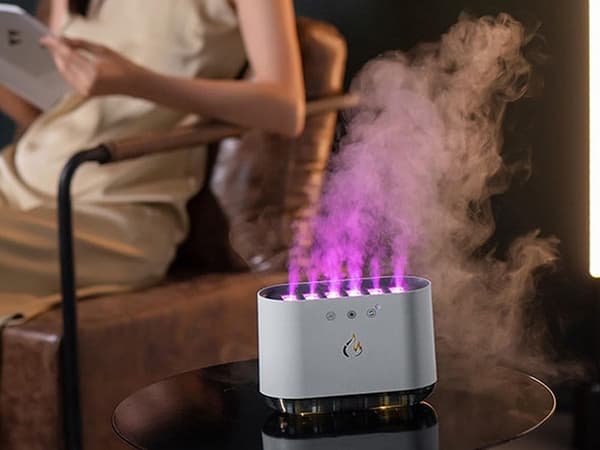 Luftfuktare LED - Diffusor med RGB-ljus och 6 munstycken