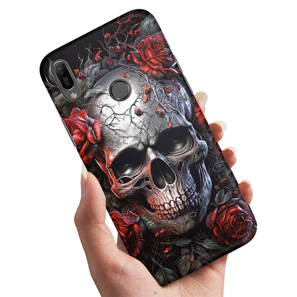 Skal / Mobilskal till Xiaomi Redmi Note 7 - Skull Roses