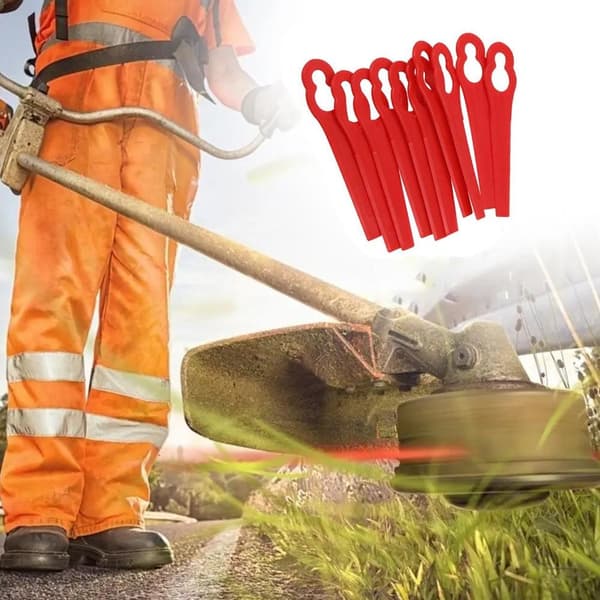10-Pak Trimmerknive - Knive til græstrimmer Red