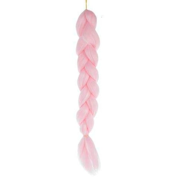 Jumbo Braid / Lisähiukset Hiuspalmikko - 60 cm Light pink