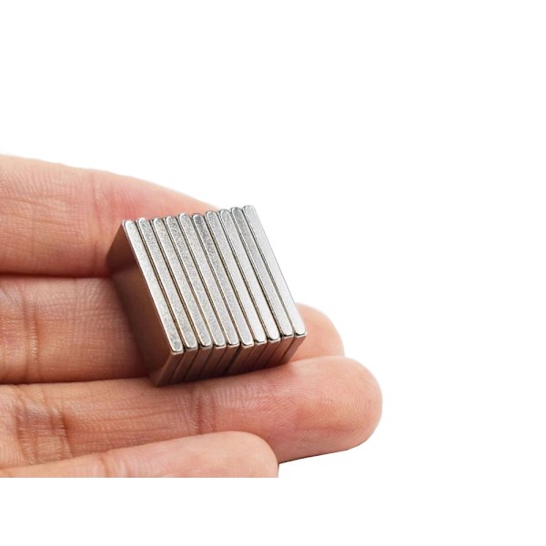 10-Pack Neodymmagnet - Starka magneter - Rektangulära