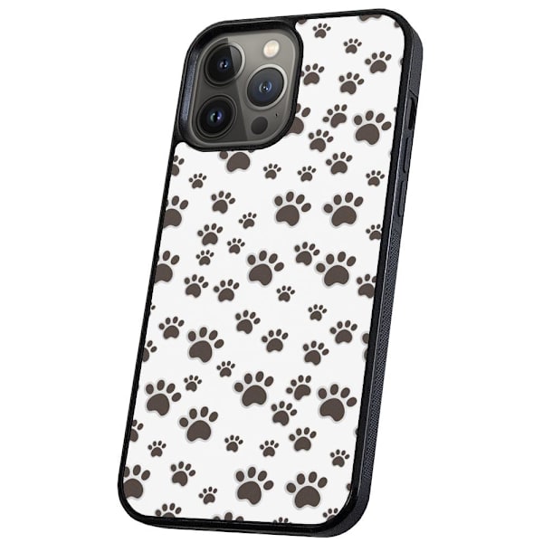 iPhone 14 Pro - Skal/Mobilskal Paw Pattern