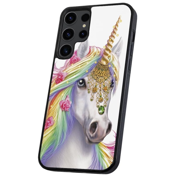 Samsung Galaxy S22 Ultra - Cover/Mobilcover Unicorn/Enhjørning Multicolor