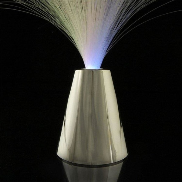 Fiberoptisk lampe / Fiberlampe - Farveskiftende - 21 cm Multicolor
