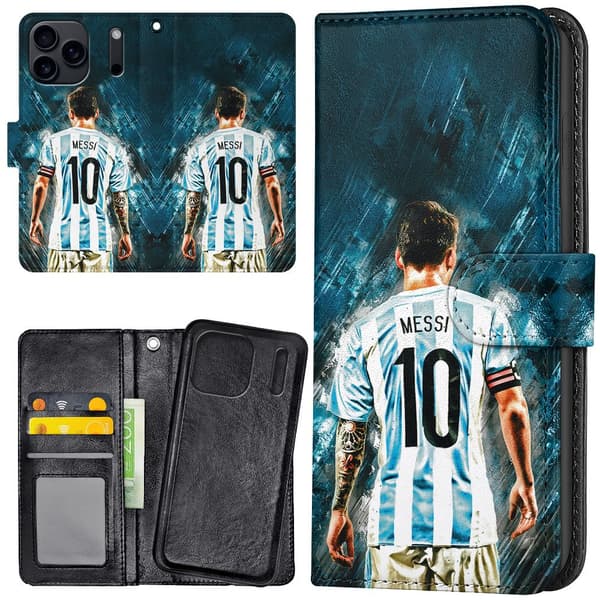 iPhone 17 / 18 Pro Max - Lommebok Deksel Messi