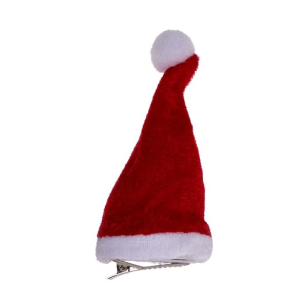 Hiusklipsi joulupukin hatulla ja LED-valolla - Hiusklipsi Red