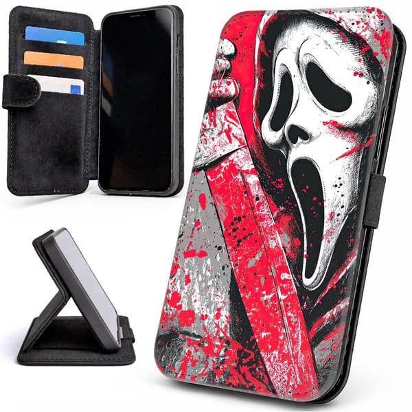 Lompakkokotelo / Kuoret iPhone 17 Pro Max - Scream Ghostface