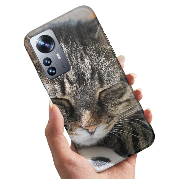 Xiaomi 12 Pro - Deksel/Mobildeksel Sovende Katt Multicolor