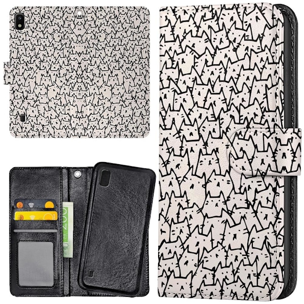 Samsung Galaxy A10 - Plånboksfodral/Skal Kattgrupp