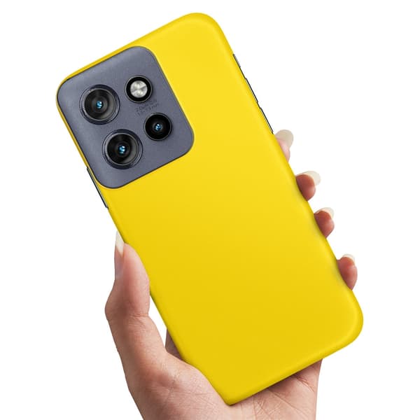 Deksel / Mobildeksel til Motorola Edge 50 Neo - Gul