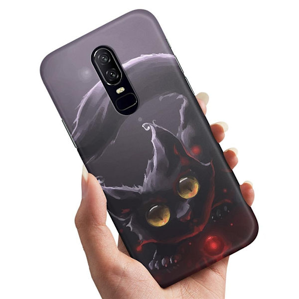 Cover / Mobilcover til OnePlus 7 - Sort Kat