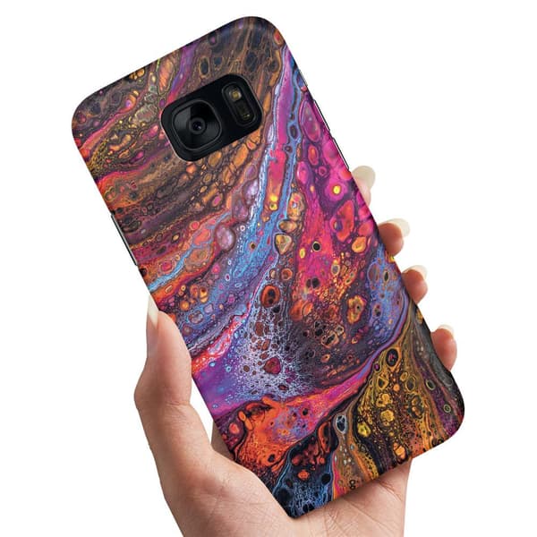 Deksel / Mobildeksel til Samsung Galaxy S7 - Psykedelisk