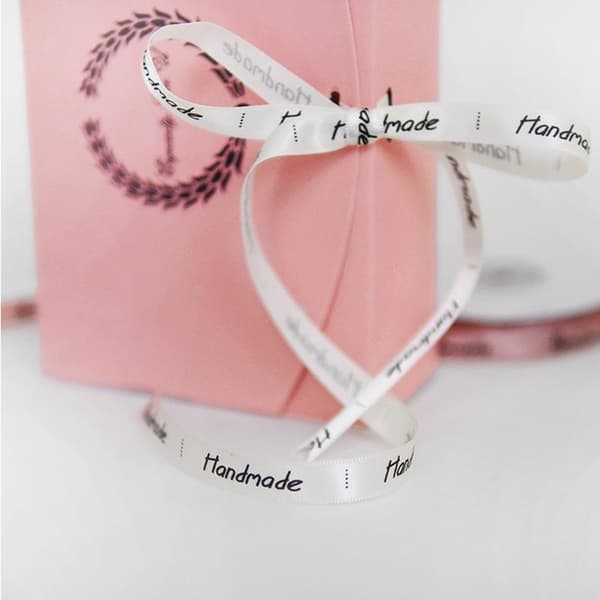 Presentsnöre Handmade / Satinband - 2m Pink