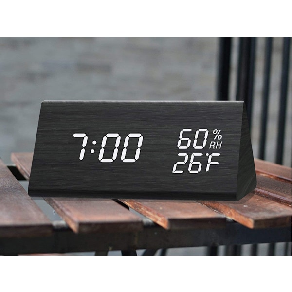 Digital Klocka med LED & Termometer - Väckarklocka