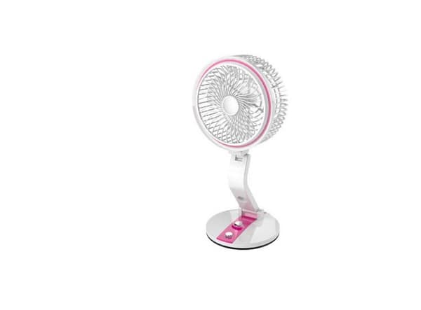 Trådlös Fläkt / Bordsfläkt - 18 cm Rosa