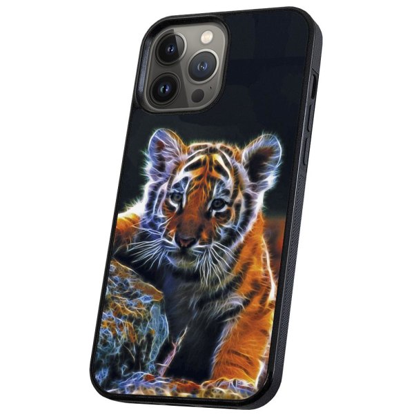 iPhone 13 Pro - Skal/Mobilskal Tigerunge multifärg
