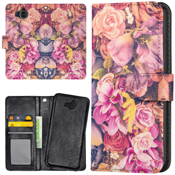 Huawei Y6 (2017) - Mobilcover/Etui Cover Roses