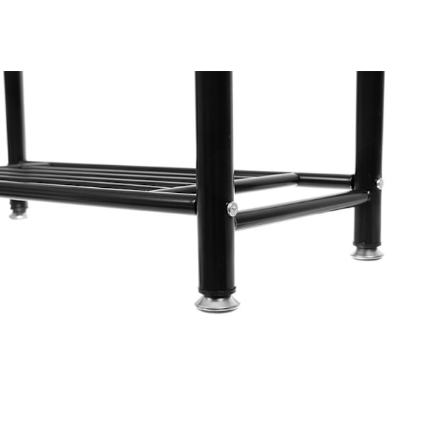 Knagerække Stativ med Skohylde / Tøjstativ - 190 cm Black