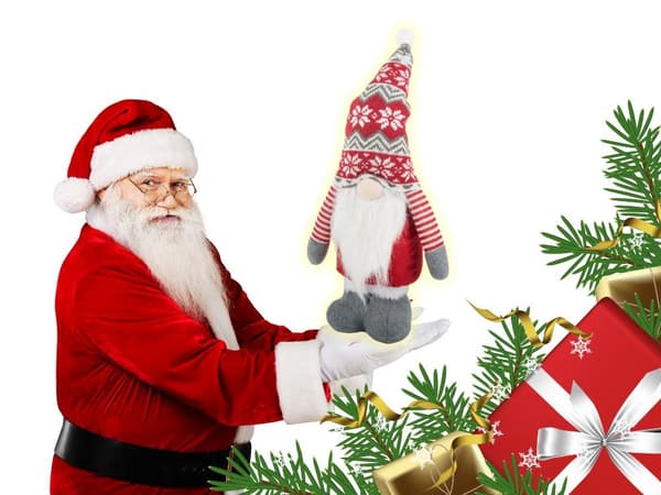 Julspöke spökteleskop reguised ben 50 - 70cm Red