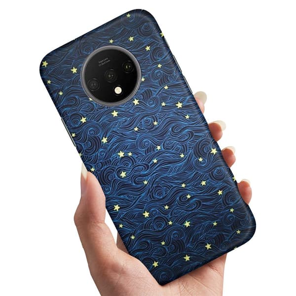Cover / Mobilcover til OnePlus 7T - Stjernemønster